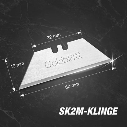 Goldblatt G08283 SK2M-Stahl Allzweckklingen 100 Stück mit
