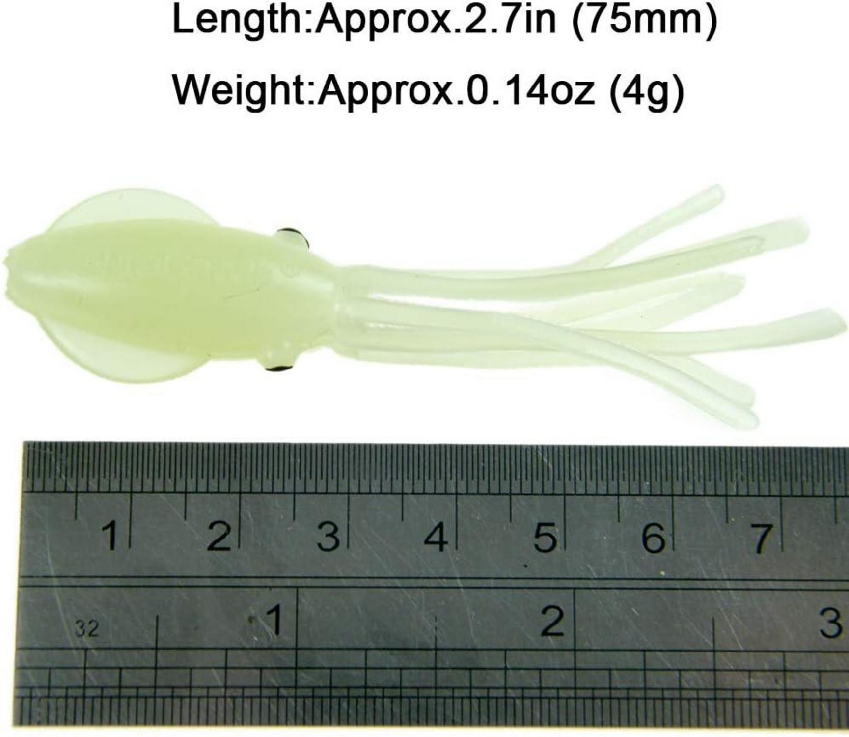 Angeln Köder Gummifisch Octopus Leuchtend Tintenfisch Süß Salzwasser