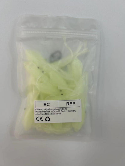 Gummifisch Octopus Köder Leuchtend 7,5cm für Süß- und Salzwasser 15 Stk