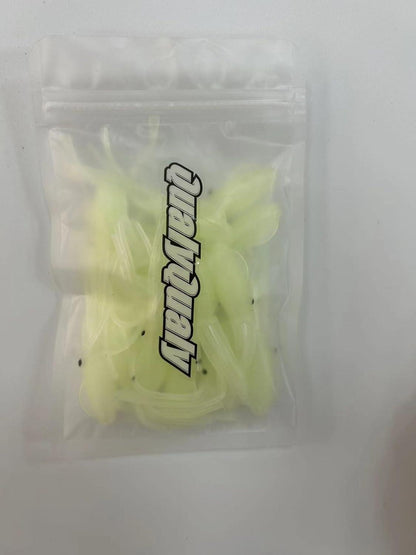 Gummifisch Angelköder Octopus Leuchtend Köder für Süß- und Salzwasser 7,5cm 15 Stück