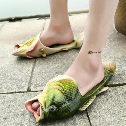 Tricky Fisch Sandalen Grün 38/39 EU Strand Schuhe EVA Ethylen-Vinylacetat