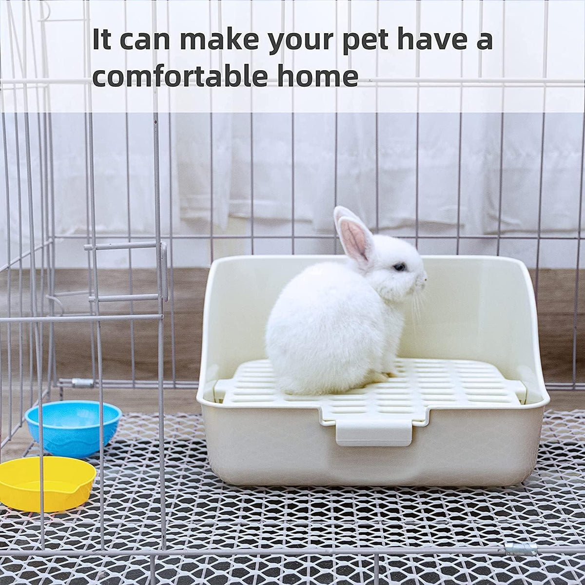 Kaninchenkäfig Katzentoilette für Frettchen Chinchilla