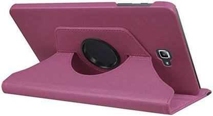 Lila Tablet Hülle für Samsung Tab A6 10.1 360°Drehung Standfunktion PU Cover