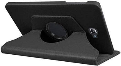 Schwarz PU Leder Hülle für Samsung Tab A6 10.1 - 360° Drehung Standfunktion