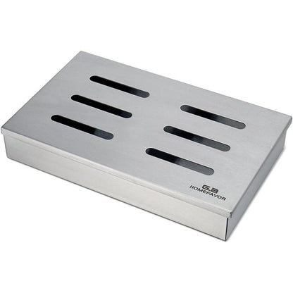 Tisch Räucherofen Räucherbox für Gasgrill Edelstahl Smoker