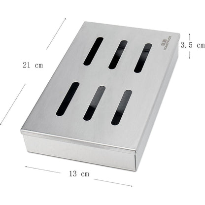 Tisch Räucherofen Räucherbox für Gasgrill Edelstahl Smoker
