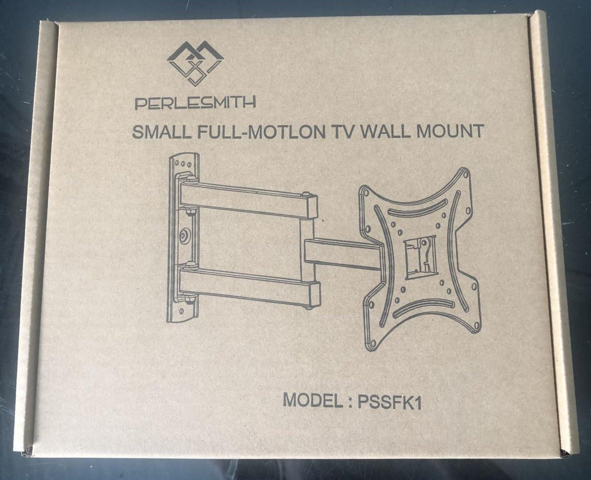 PERLESMITH TV Wandhalterung schwarz 13-42 Zoll bis 20kg VESA 200x200mm