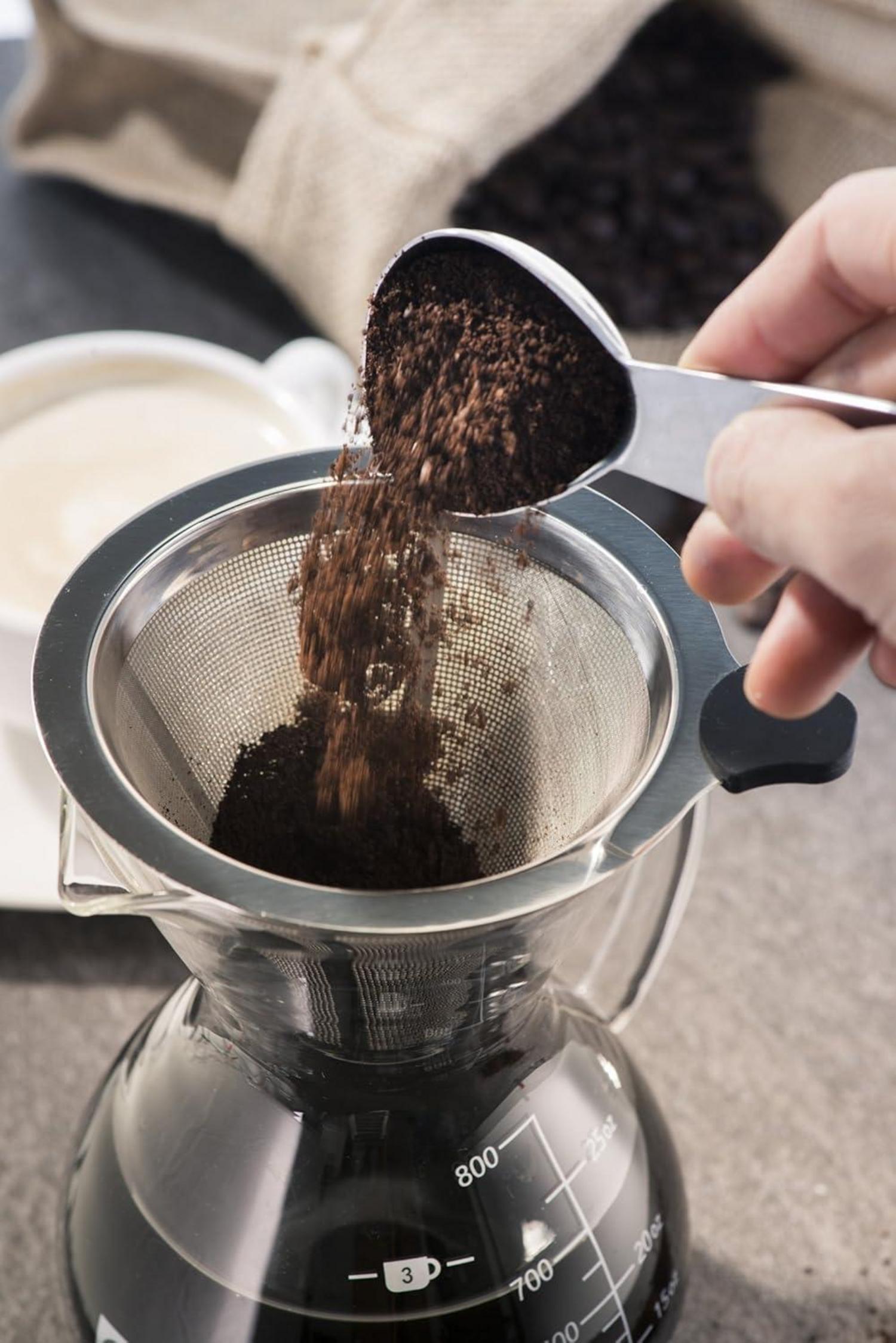 Apace Living Pour Over Kaffeebereiter mit Glaskaraffe & Edelstahlfilter 500ml