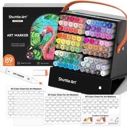 Dual Tip Alkohol Marker Set, 88 lebendige