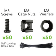 XOOL M6 Käfigmutter Rack Schrauben Set 50 Stück 16mm