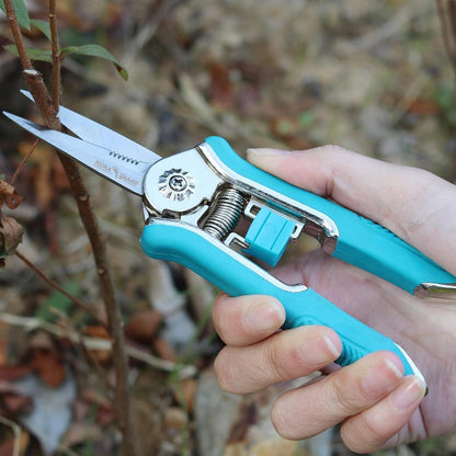 Gartenschere Micro-Tip 16,5cm Edelstahl Blau für Frauen und Männer