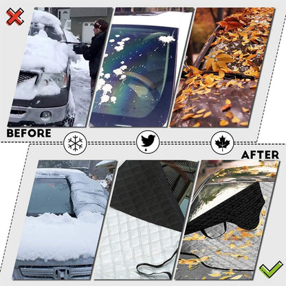Auto Frontscheibenabdeckung Magnetisch Frostschutz Sonnenschutz Groß SUV Truck