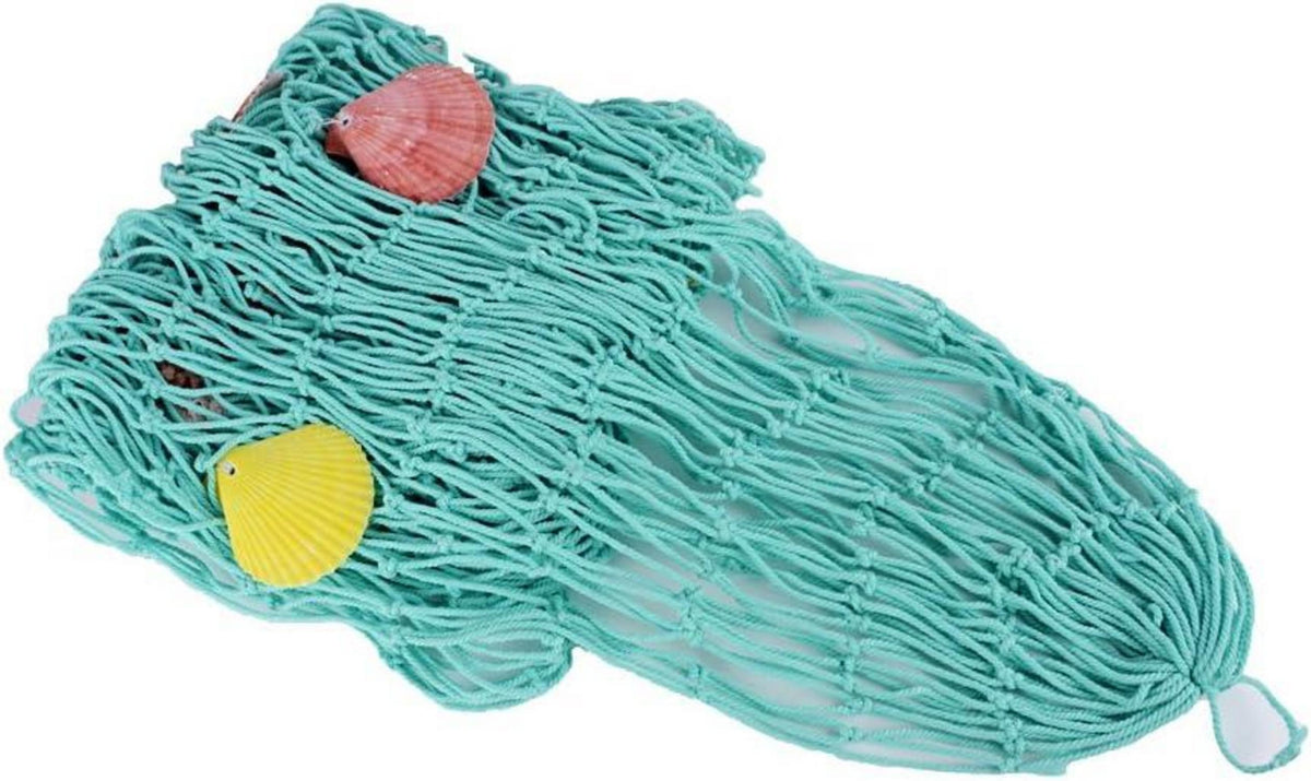 AONER Fischernetz 150x200cm mit Muscheln zum Aufhängen