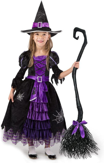 Spooktacular Creations Deluxe Hexenkostüm Set Mädchen Medium Lila