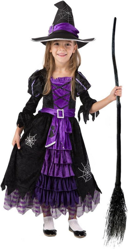 Spooktacular Creations Deluxe Hexenkostüm Set Mädchen Medium Lila
