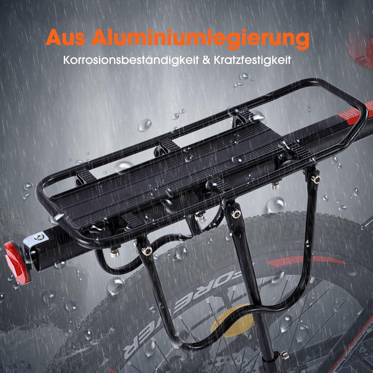 Fahrradgepäckträger Mountainbike Aluminiumlegierung 100kg 24-29 Zoll
