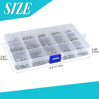 Schmuckherstellung Kit mit Zangen und Zubehör in Plastikbox