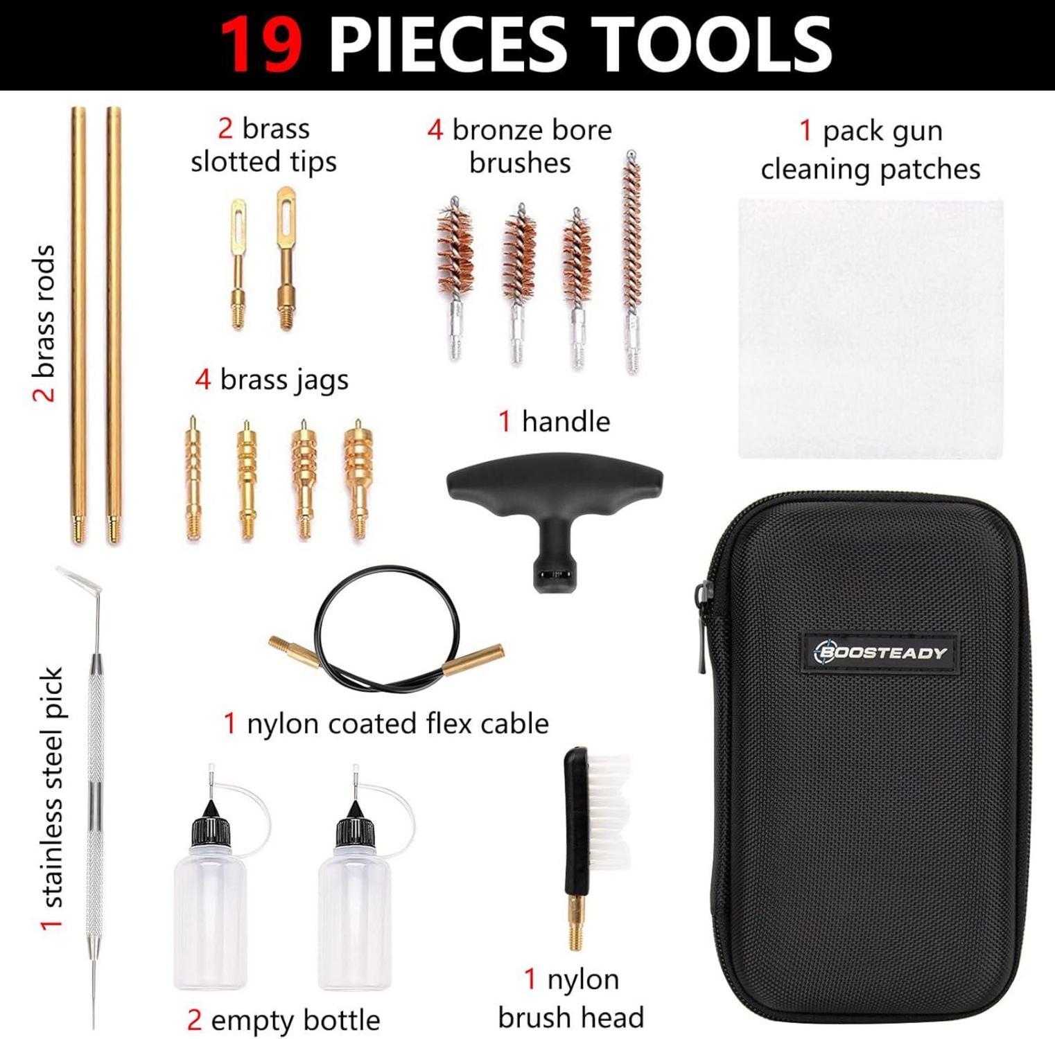 BOOSTEADY Pistolen-Reinigungsset .22 .357 .38 9mm .45