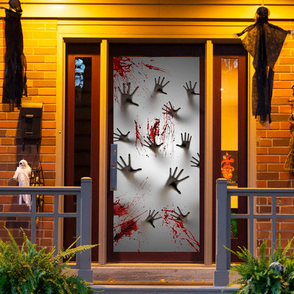 Halloween Zombie Fenstertür Dekoration 183x76 cm