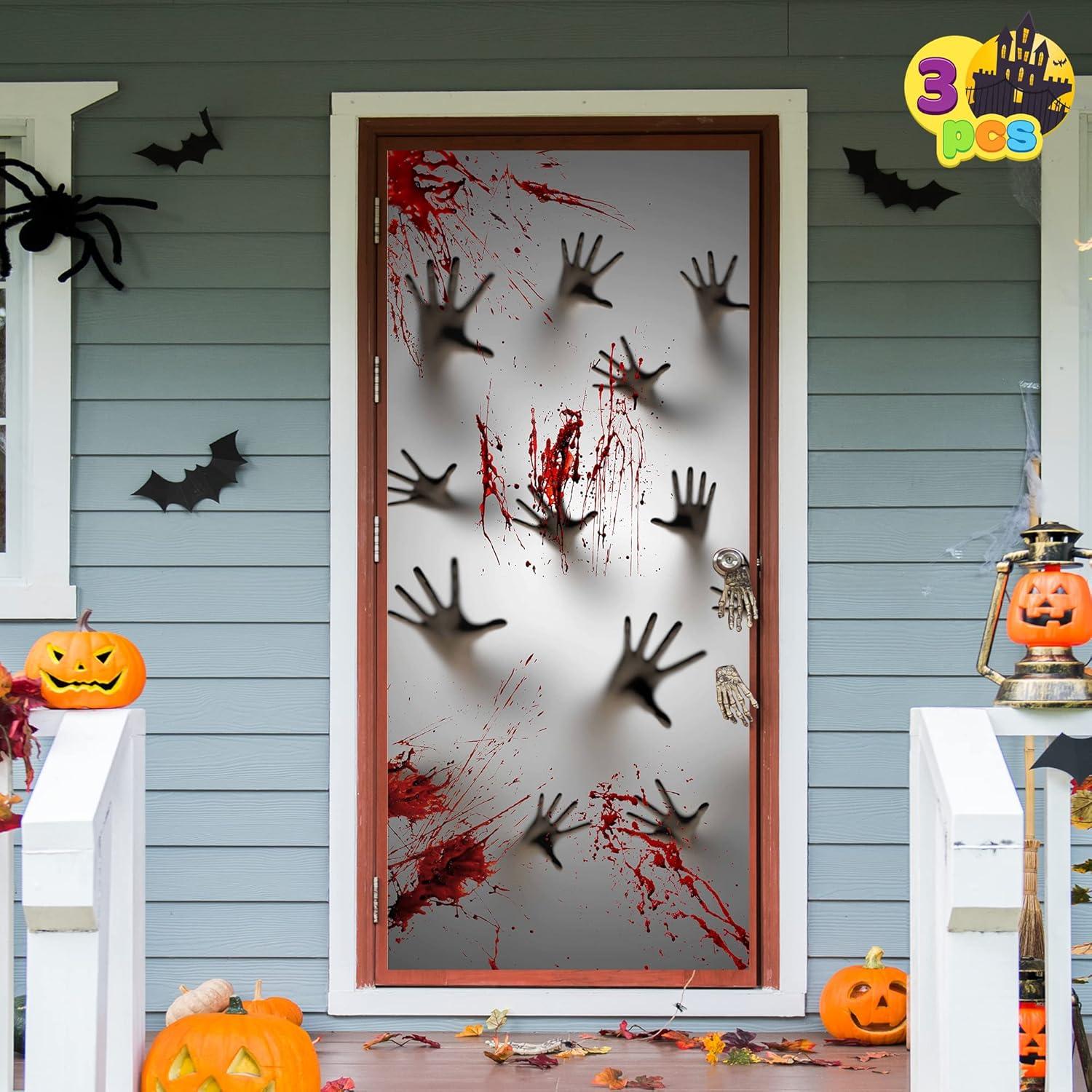 Halloween Zombie Hands Fensterabdeckung Deko 183x76cm Ghost House