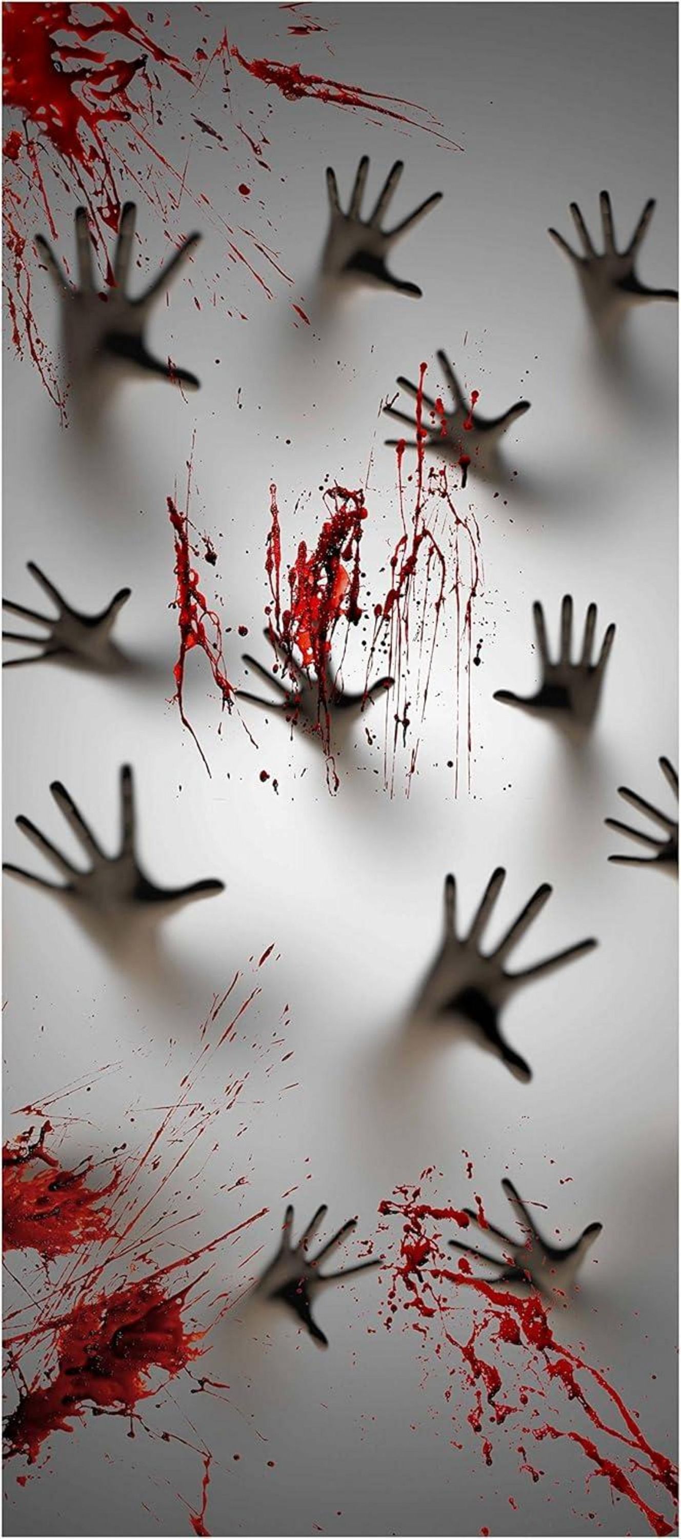 Halloween Zombie Hands Fensterabdeckung Deko 183x76cm Ghost House