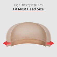 URAQT Haarnetz Wig Cap Schwarz und Neutral Beige (4