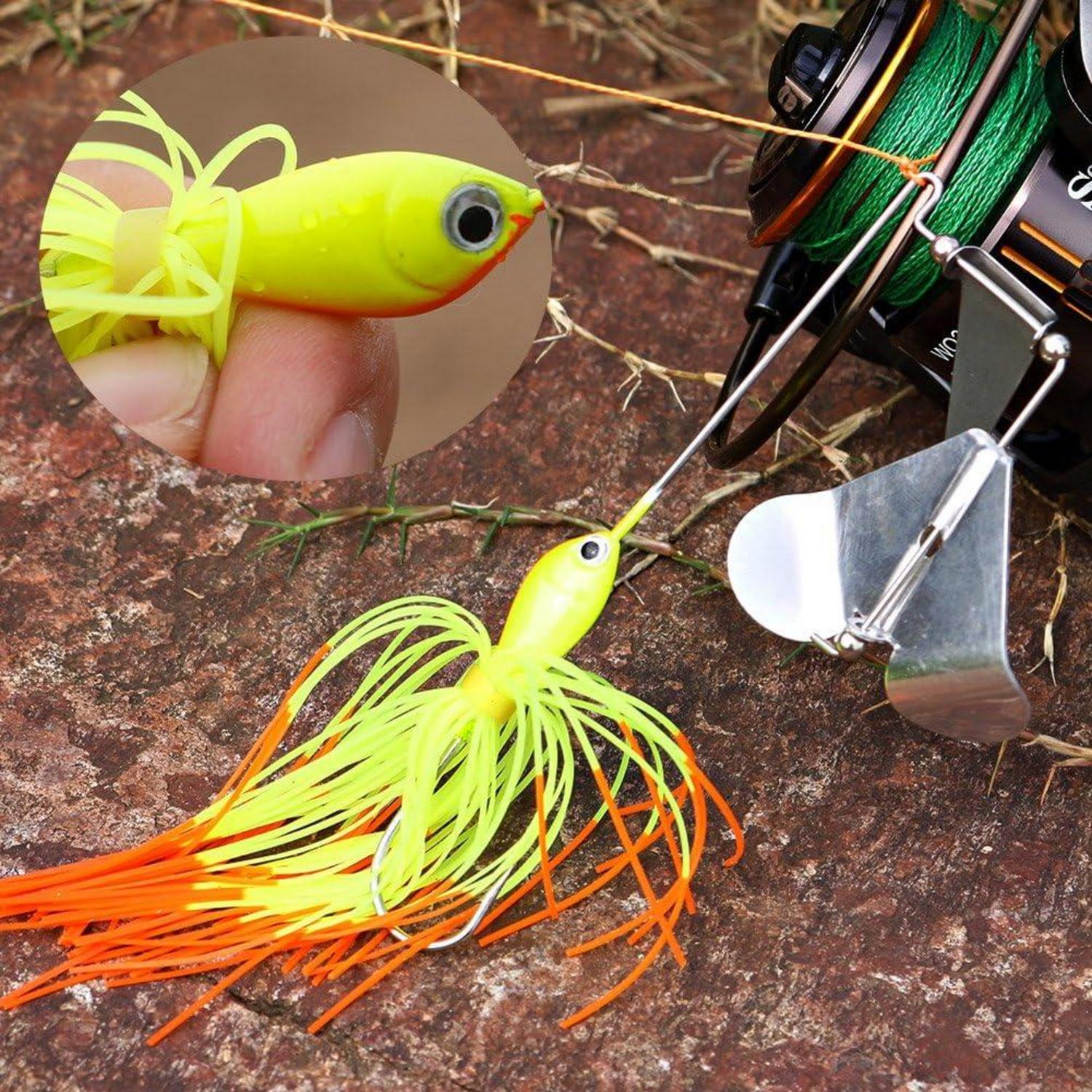 Buzzbait Spinnerbait Topwater 4tlg Barsch Hecht Angelköder