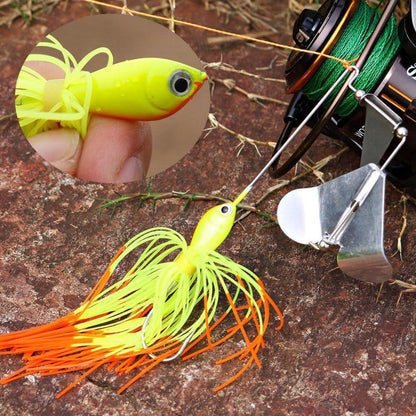 Buzzbait Spinnerbait Topwater 4tlg Barsch Hecht Angelköder