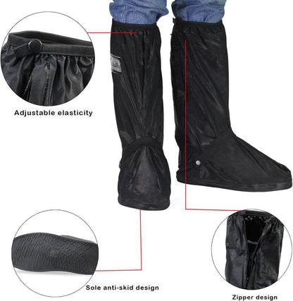HSEAMALL Wasserdichte Schuhüberzieher Regenüberschuhe Rutschfest Outdoor 43/45