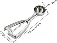 Eisportionierer Edelstahl 5CM Durchmesser Auslöser für