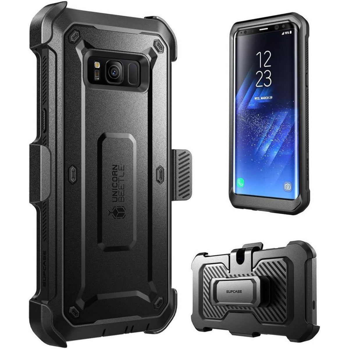 Schutzhülle für Samsung Galaxy S8 mit Gürtelclip & Displayschutz