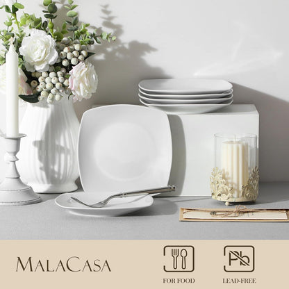 Porzellan Dessertteller Set 6er Serie Julia 16,7cm graziles