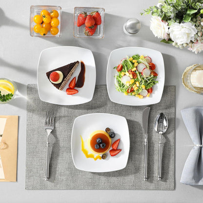 Porzellan Dessertteller Set 6er Serie Julia 16,7cm graziles