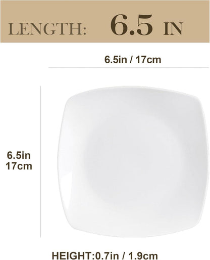 Porzellan Dessertteller Set 6er Serie Julia 16,7cm graziles