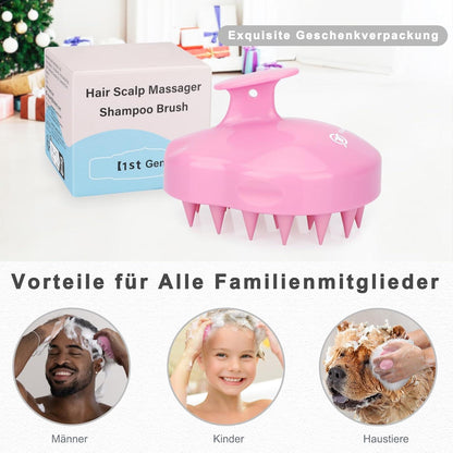 Kopfhaut Massagebürste Shampoo Haarbürste für Peeling und Kopfmassage