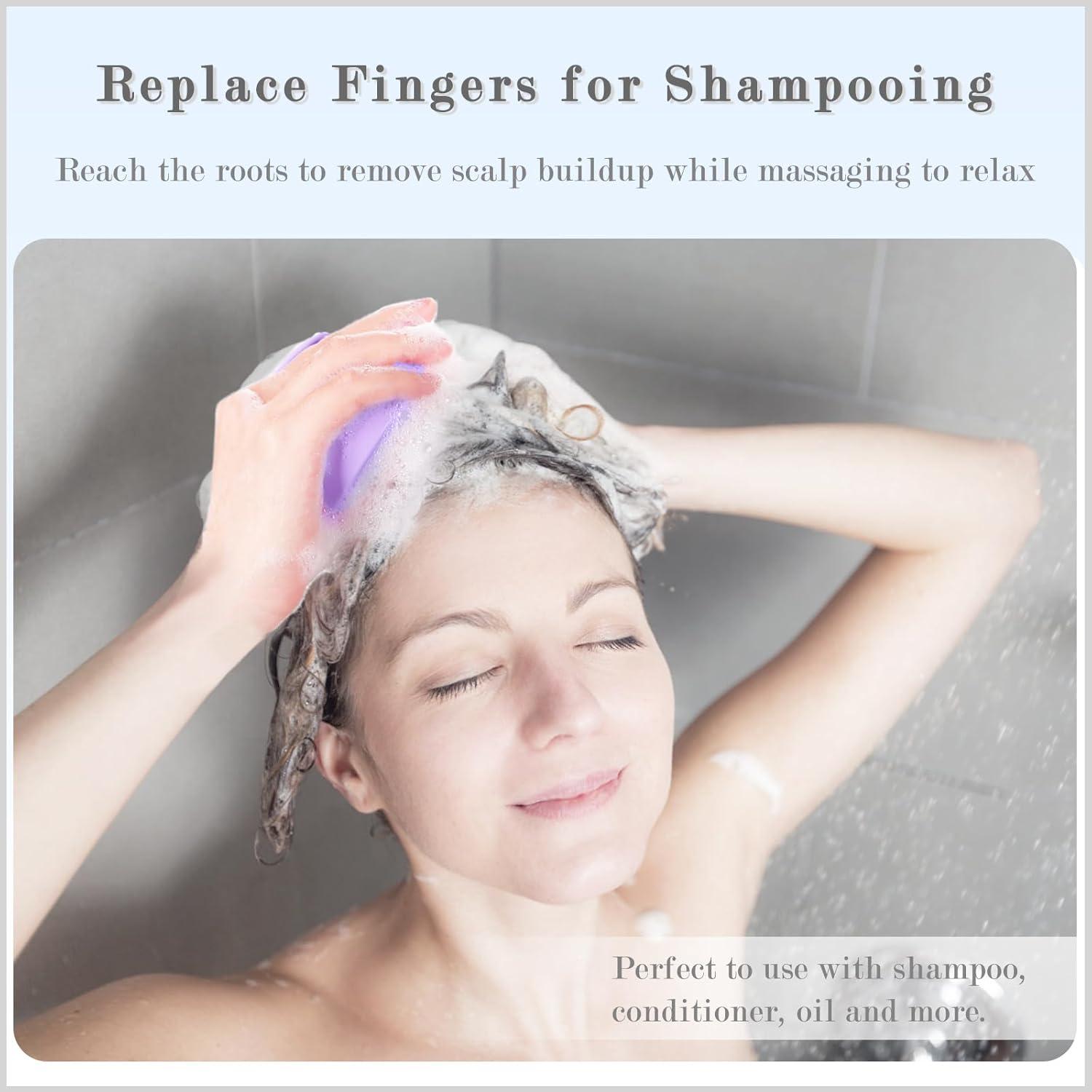 Kopfhaut Massagebürste Shampoo Haarbürste Nass Trocken Peeling Haarwachstum