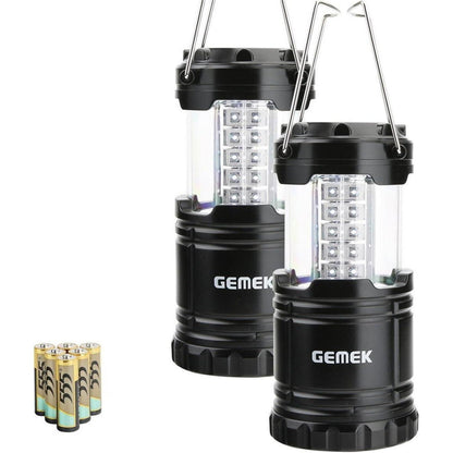 LED Campinglampe 2er Set Ultrahell Outdoor Zusammenklappbar
