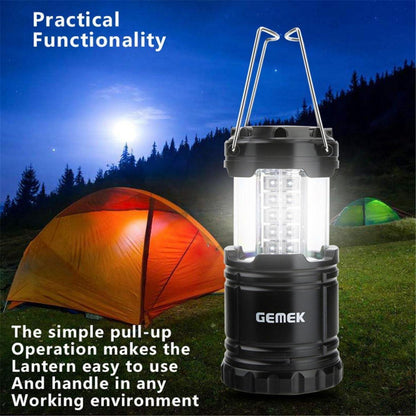 LED Campinglampe 2er Set Ultrahell Outdoor Zusammenklappbar
