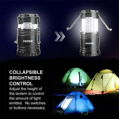 LED Campinglampe 2er Set Ultrahell Outdoor Zusammenklappbar