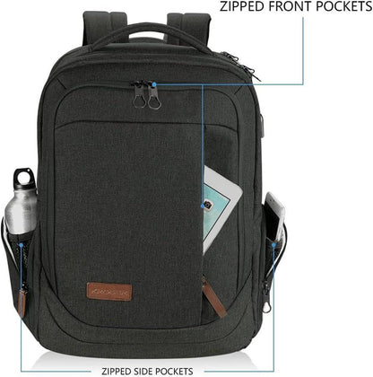 KROSER Laptop Rucksack 17,3 Zoll Wasserabweisend