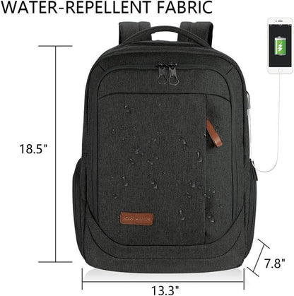 Laptop Rucksack 17,3 Zoll Handgepäck Tagesrucksack USB-Anschluss