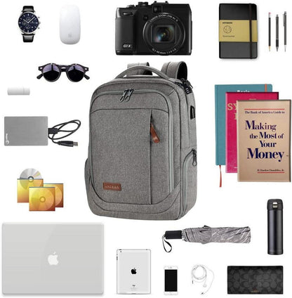 KROSER Laptop Rucksack 17,3 Zoll Wasserabweisend USB Anschluss