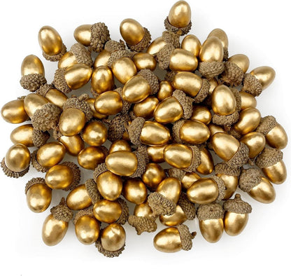 Künstliche Eicheln Goldene Eichel 50er Set für Haus Küche