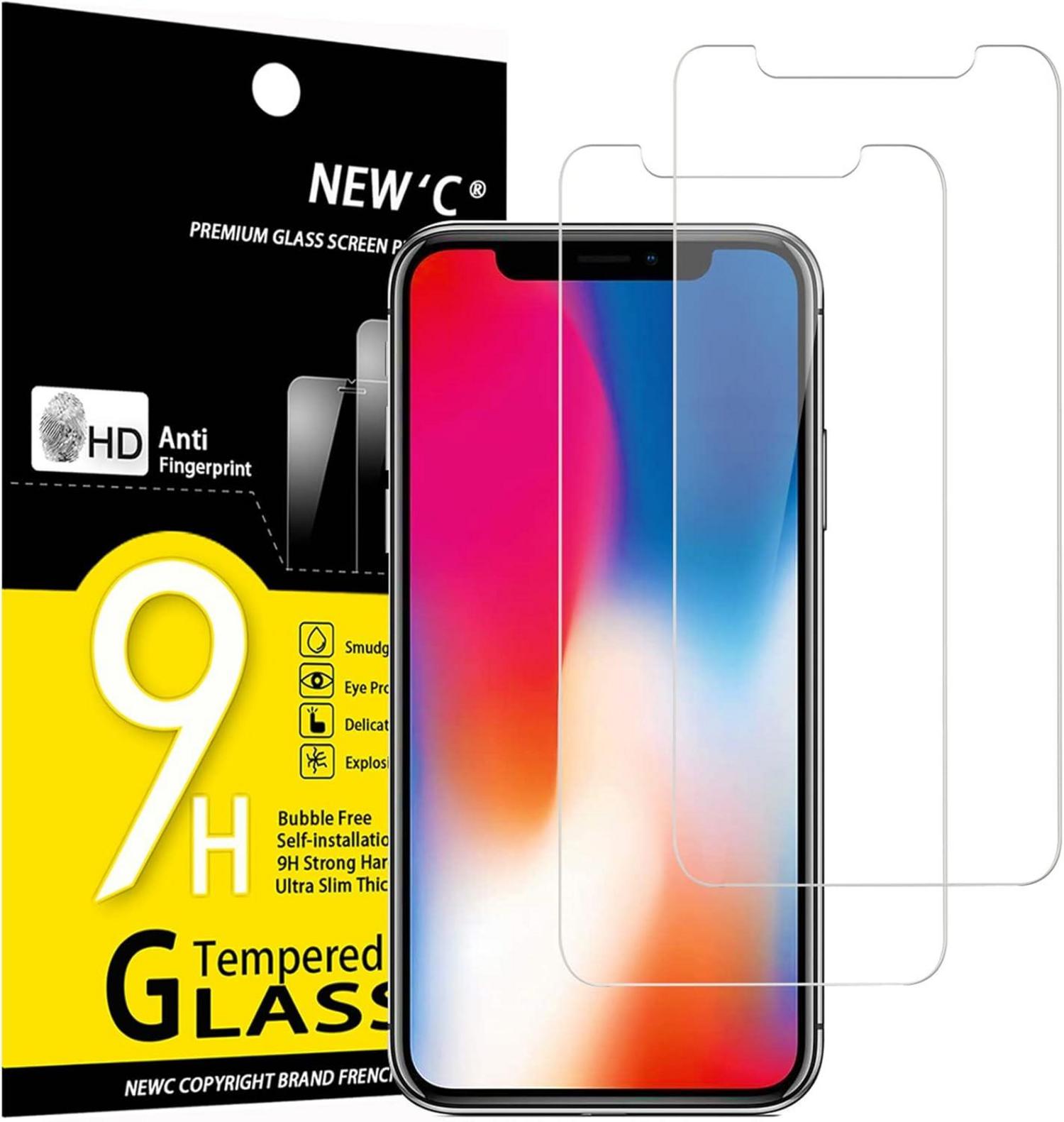 Panzer Schutz Glas 2 Stück für iPhone 11 Pro XS 9H Härte