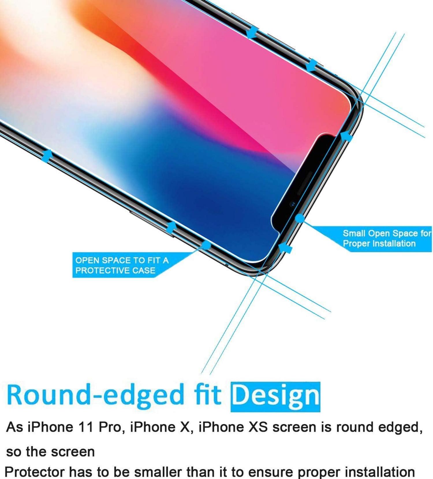 Panzer Schutz Glas 2 Stück für iPhone 11 Pro XS 9H Härte