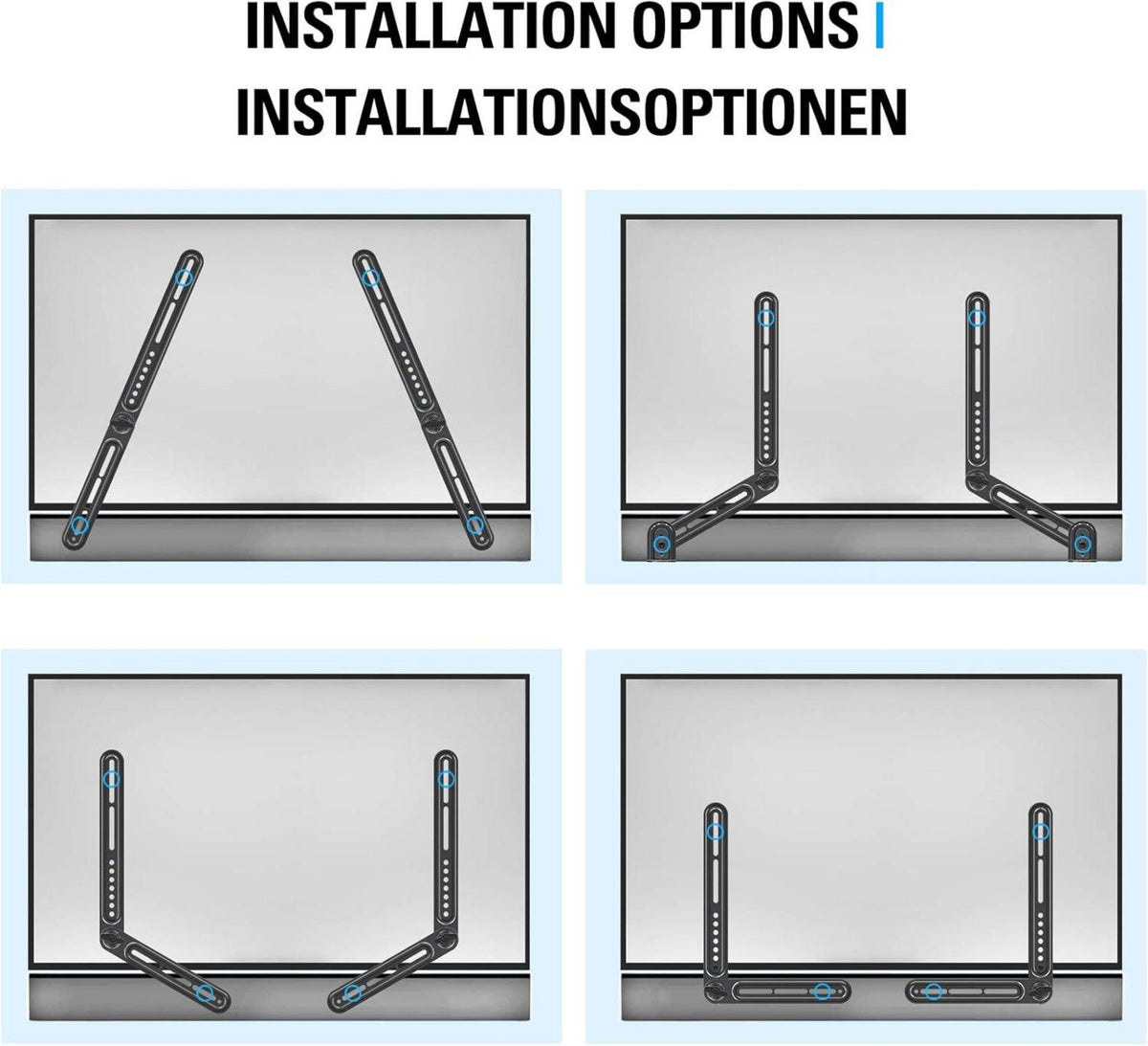 Universal Soundbar Halterung für TV bis zu 6.8kg - Mounting Dream MD5420-03
