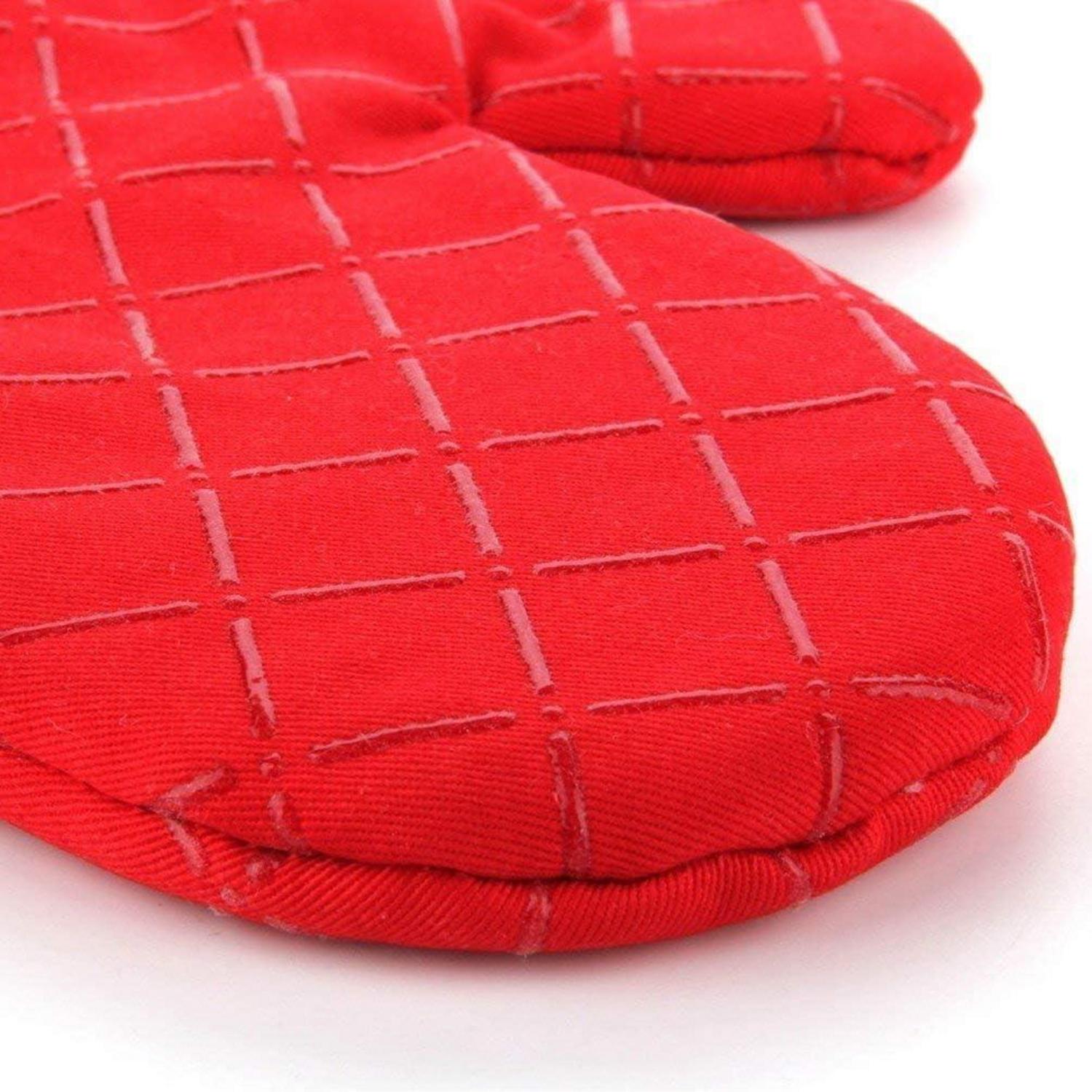 Hitzebeständige Silikon Grillhandschuhe Anti-Rutsch Ofenhandschuhe 240°C, 1 Paar