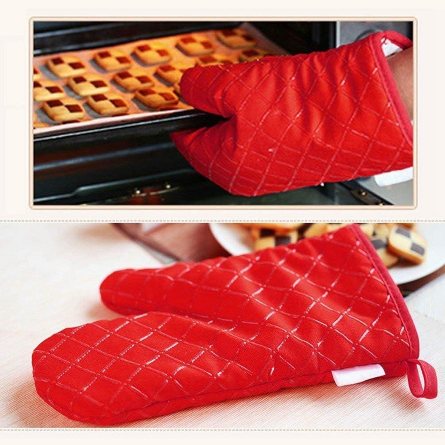 Premium Anti-Rutsch Ofenhandschuhe bis 240°C Silikon BBQ Grill
