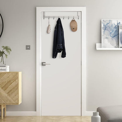 Türhaken Edelstahl 304 Hakenleiste Abnehmbar Türgarderobe 8 Haken