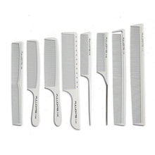 Professioneller weißer Friseur Carbon Kamm Set für